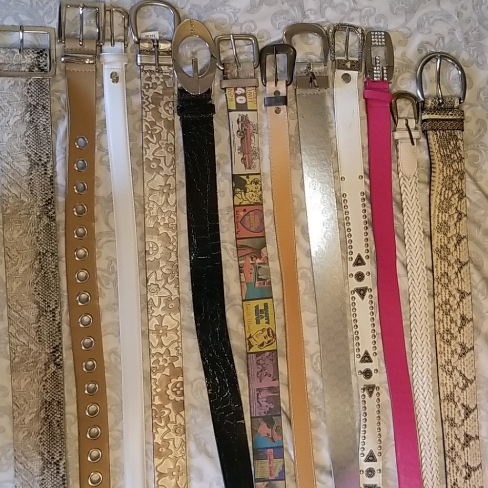Assorted Belts Michael Kors, Fossil, Guess